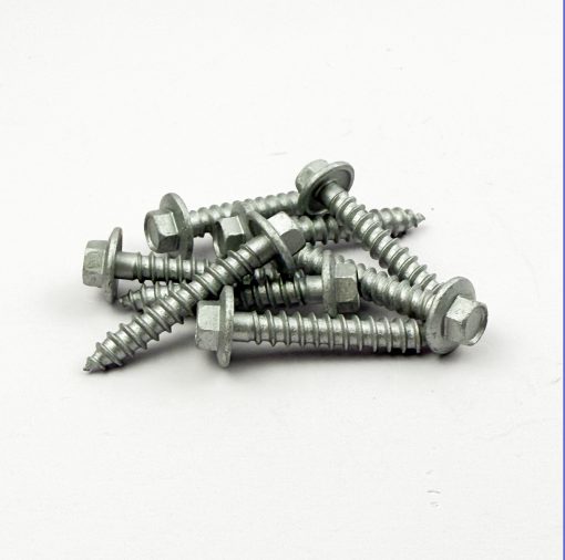 Lag Screw 12-24x38mm, Ruspert Silver Coated