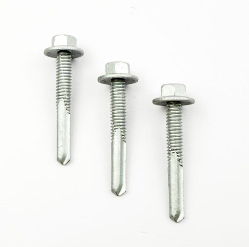 Edge Screw 15-15x20mm, Small Black EPDM Washer, Ruspert Silver - Image 2