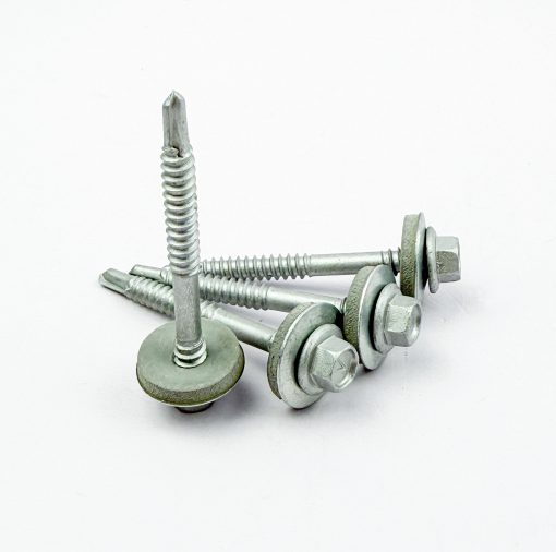 Hex Head Roofing Screw 12-14x55mm with EPDM Steel Washer