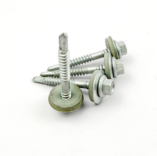 Hex Head Roofing Screw 12-14x45mm with EPDM Steel Washer