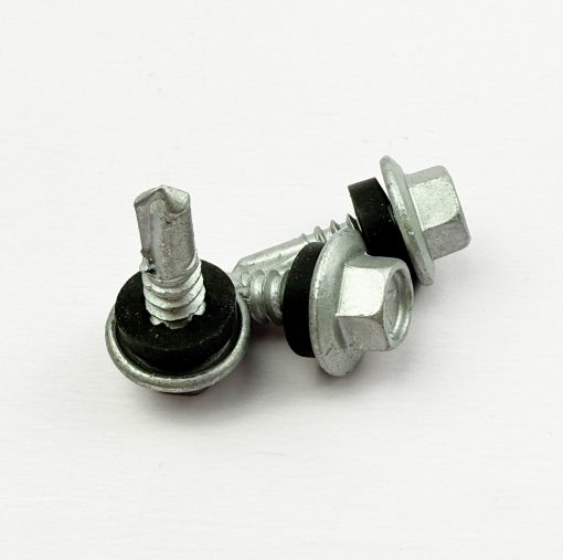 Hex Head Roofing Screw 12-14x20mm, EPDM Washer