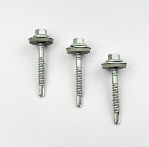 Hex Head Roofing Screw 12-14x45mm with EPDM Steel Washer - Image 2