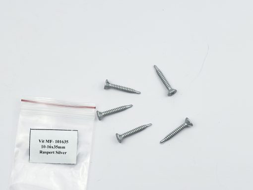 Self-Drilling Screw MF-101635 (10-16x35mm), Ruspert Silver Coated - Image 4