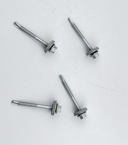 Hex Head Roofing Screw 12-14x55mm with EPDM Steel Washer - Image 3