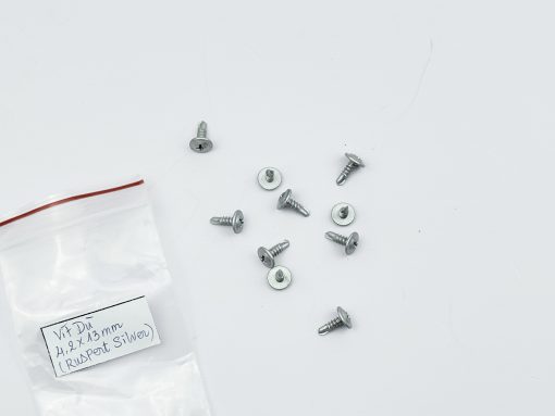 Truss Head Screw 4.2x13mm, Ruspert Silver Coated - Image 2
