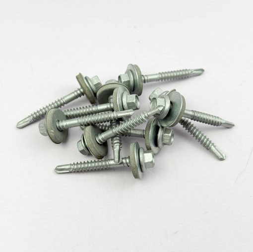 Hex Head Roofing Screw 12-14x45mm with EPDM Steel Washer - Image 3